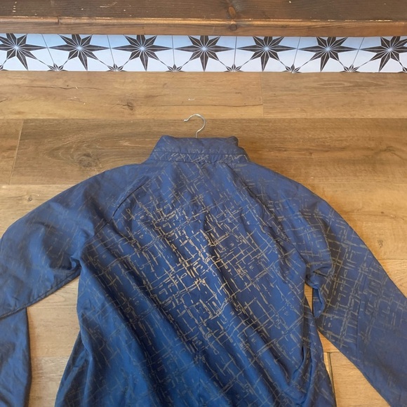 Shape Dark Blue Hooded windbreaker Jacket size L - Picture 10 of 13